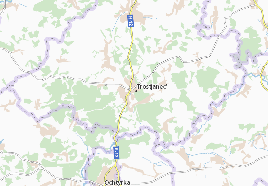 Karte Stadtplan Trostjanec&#x27;