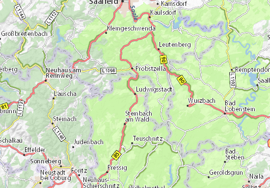 Carte-Plan Ludwigsstadt