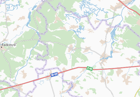 Karte Stadtplan Nizhylovychi