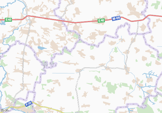 Karte Stadtplan Dovzhky