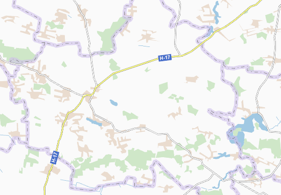 Karte Stadtplan Zvynyache