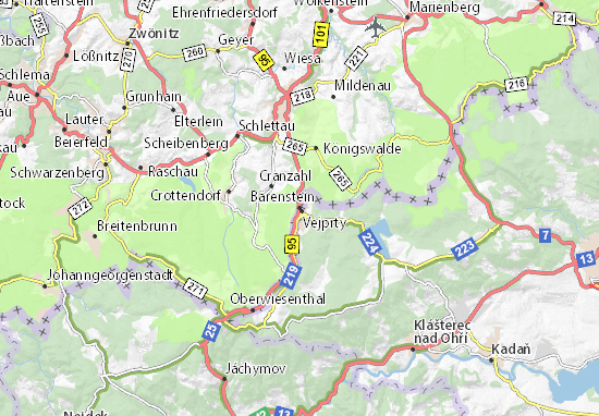 Karte Stadtplan Bärenstein