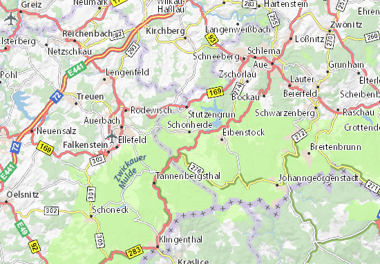 Karte Stadtplan Schönheide