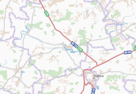 Karte Stadtplan Mlyniv