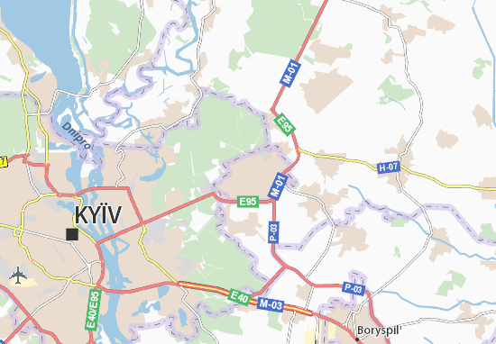 Mapa Brovary