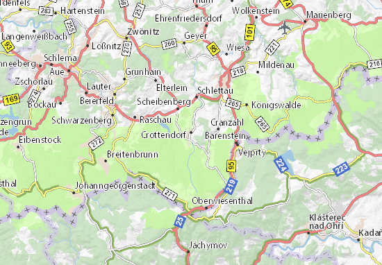 Karte Stadtplan Crottendorf