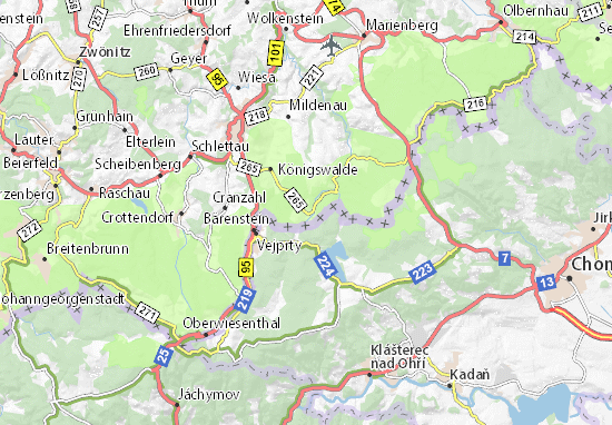 Karte Stadtplan Jöhstadt