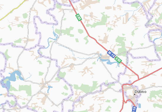 Karte Stadtplan Dobryatyn
