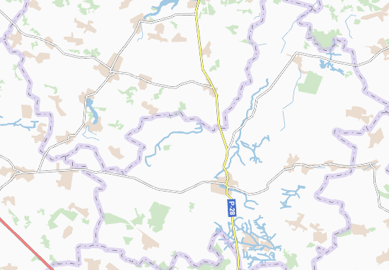 Karte Stadtplan Pekarshchyna
