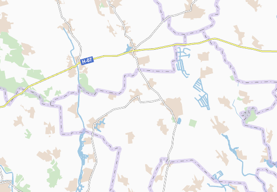 Karte Stadtplan Usivka