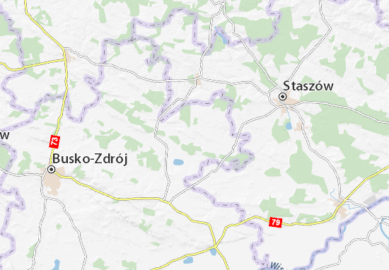 Kaart Plattegrond Tuczępy