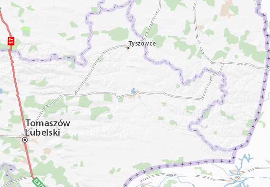 Karte Stadtplan Łaszczów