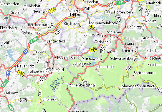 Mapa Stützengrün