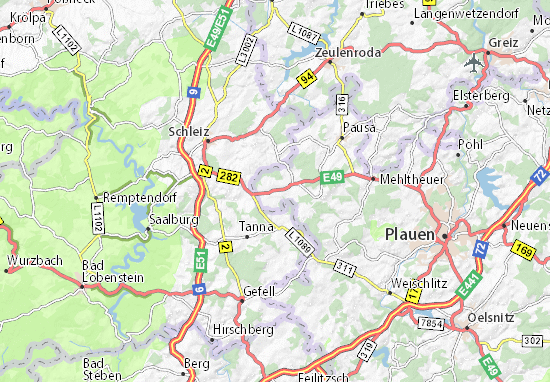 Karte Stadtplan Langenbach