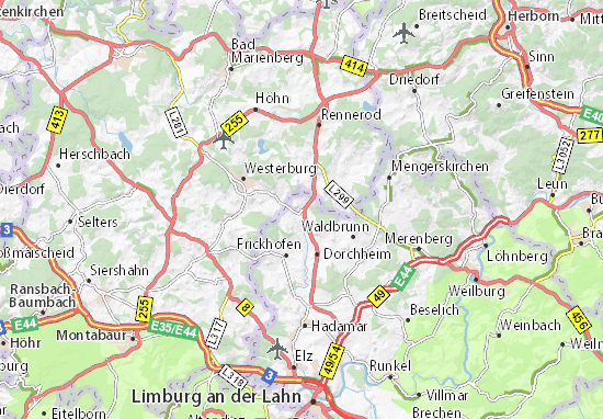 Karte Stadtplan Langendernbach