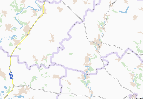 Mapa Yasnopil&#x27;shchyna
