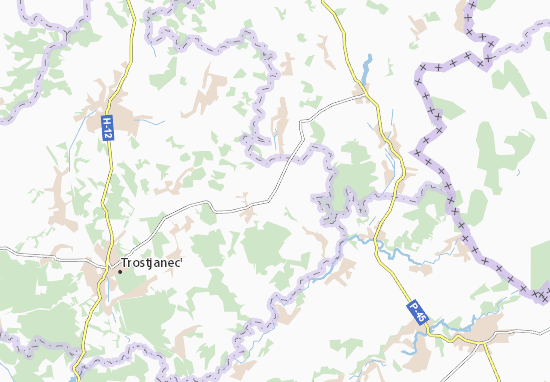 Karte Stadtplan Semeren&#x27;ky