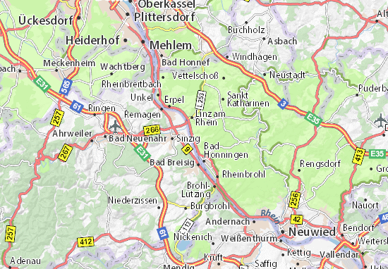 Karte Stadtplan Leubsdorf