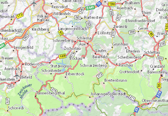 Karte Stadtplan Bockau