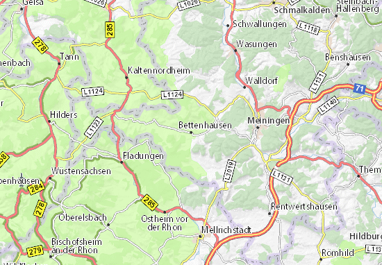 Karte Stadtplan Bettenhausen