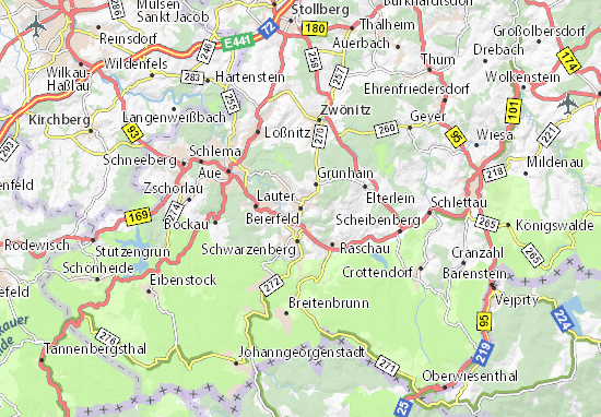 Kaart Plattegrond Beierfeld