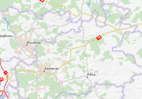 Karte Stadtplan Kroczyce