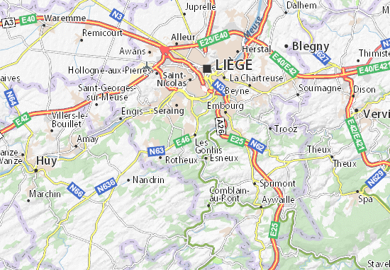 Karte Stadtplan Les Gonhis