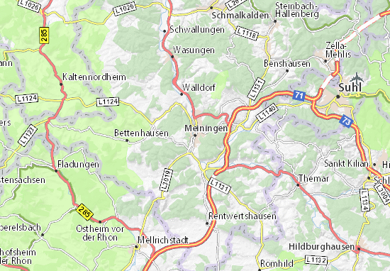 Meiningen Map