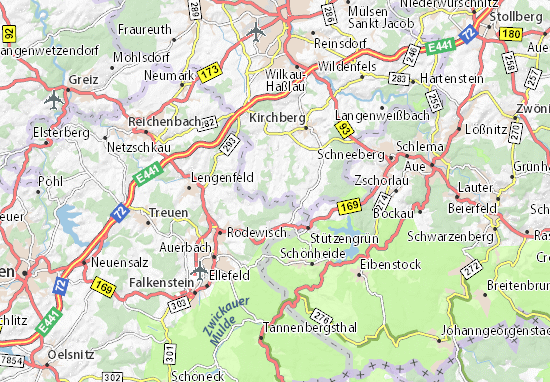 Karte Stadtplan Obercrinitz