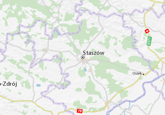 Kaart Plattegrond Staszów