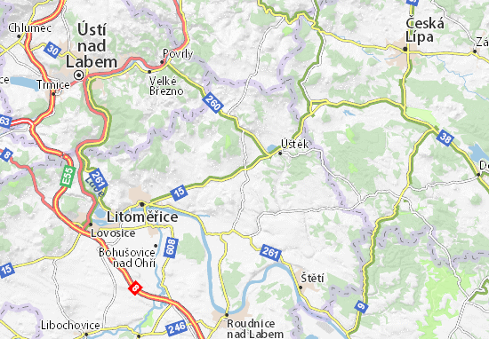 Karte Stadtplan Liběšice