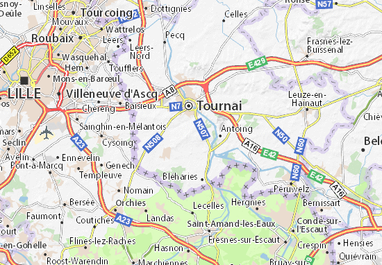 Kaart Plattegrond Saint-Maur