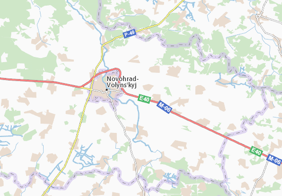 Karte Stadtplan Nova Romanivka