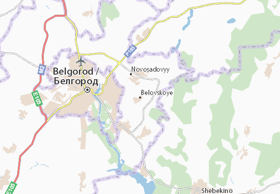 Karte Stadtplan Belovskoye