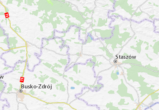 Kaart Plattegrond Szydłów