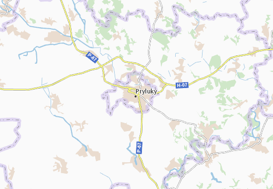 Pryluky Map