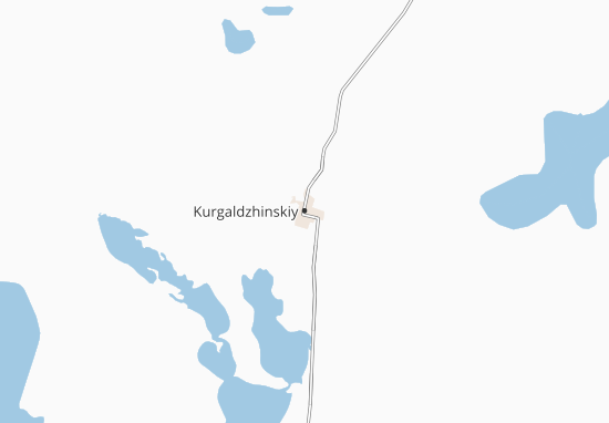 Kaart Plattegrond Kurgaldzhinskiy