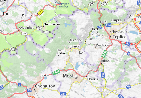 Litvínov Map