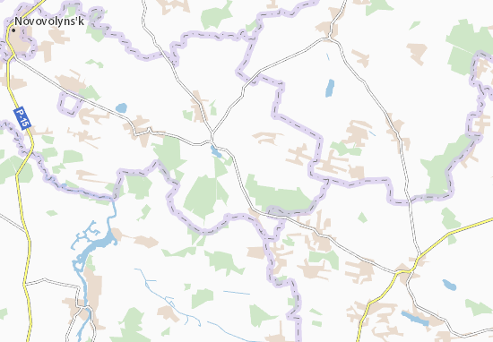 Kaart Plattegrond Pereslavychi