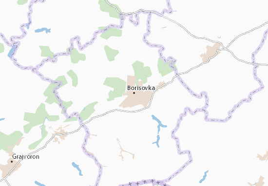 Mapa Borisovka