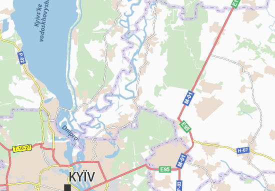 Karte Stadtplan Pukhivka