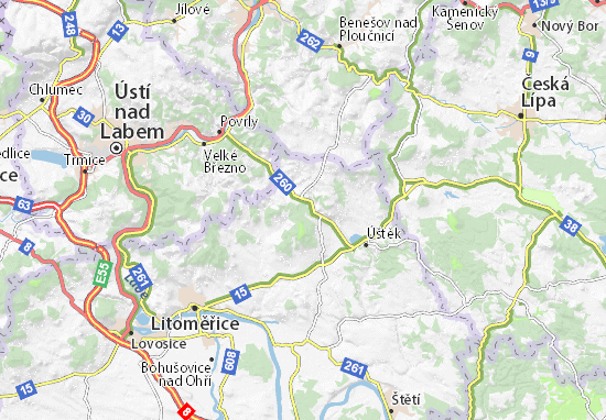 Karte Stadtplan Lovečkovice