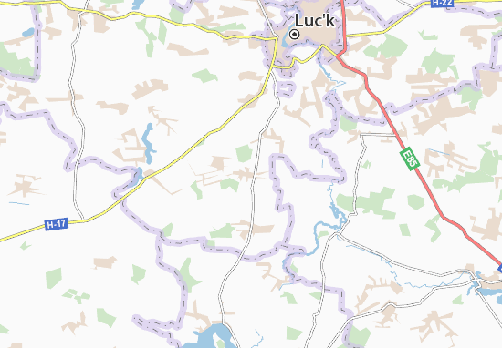 Karte Stadtplan Lavriv