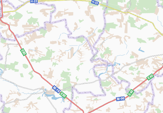 Karte Stadtplan Dovhoshyi