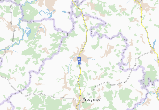 Kaart Plattegrond Boromlya