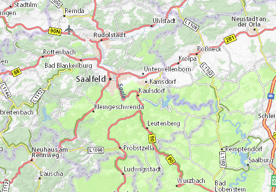 Kaart Plattegrond Kaulsdorf