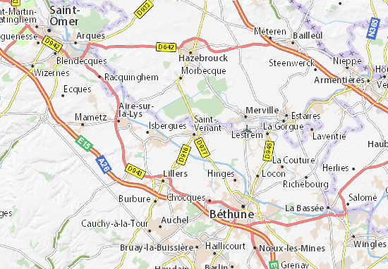 Karte Stadtplan Saint-Venant