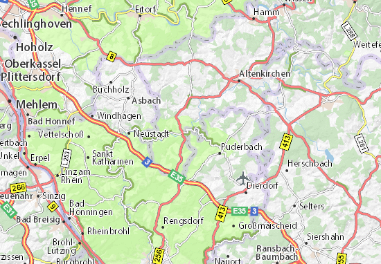 Karte Stadtplan Döttesfeld
