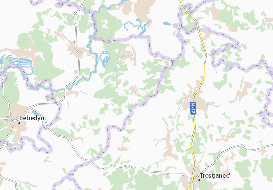 Kaart Plattegrond Malyi Vystorop