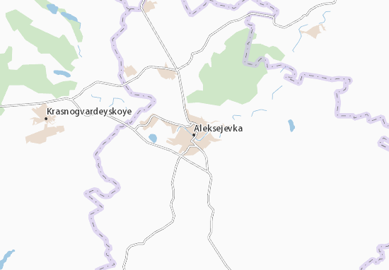 Kaart Plattegrond Aleksejevka